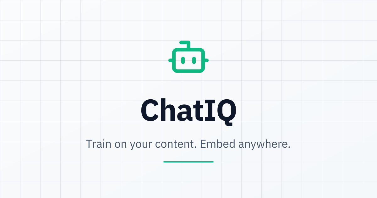ChatIQ: Customer Conversations, Team Knowledge, and AI Assistance in ...